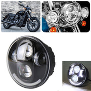 Faro LED per auto da 5,75 pollici DC12V 6000K-6500K 40W per Harley, 5.75 inch (Silver), DC12V 40W