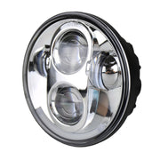 Faro LED per auto da 5,75 pollici DC12V 6000K-6500K 40W per Harley, 5.75 inch (Silver), DC12V 40W