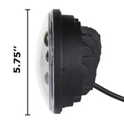 Faro LED per auto da 5,75 pollici DC12V 6000K-6500K 40W per Harley, 5.75 inch (Silver), DC12V 40W