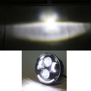 Faro LED per auto da 5,75 pollici DC12V 6000K-6500K 40W per Harley, 5.75 inch (Silver), DC12V 40W