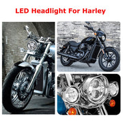 Faro LED per auto da 5,75 pollici DC12V 6000K-6500K 40W per Harley, 5.75 inch (Silver), DC12V 40W