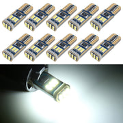 10 PZ T10 DC12V / 1,7 W / 6000 K / 110 LM 9 LED SMD-4014 Luce di ingombro per auto, con decodificatore, 10pcs DC12V / 1.7W / 6000K / 110LM