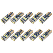 10 PZ T10 DC12V / 1,7 W / 6000 K / 110 LM 9 LED SMD-4014 Luce di ingombro per auto, con decodificatore, 10pcs DC12V / 1.7W / 6000K / 110LM