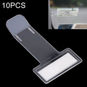 Porta biglietti per auto con cronometro per parcheggio, montato in plastica, da 10 pezzi, Plastic Mounted  Clip