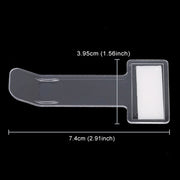 Porta biglietti per auto con cronometro per parcheggio, montato in plastica, da 10 pezzi, Plastic Mounted  Clip