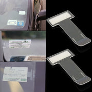 Porta biglietti per auto con cronometro per parcheggio, montato in plastica, da 10 pezzi, Plastic Mounted  Clip