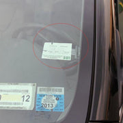 Porta biglietti per auto con cronometro per parcheggio, montato in plastica, da 10 pezzi, Plastic Mounted  Clip