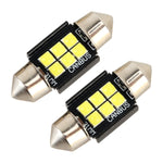 2 PZ 31mm DC12V / 2.5W / 6000K / 170LM 6LED SMD-3030 Lampada da lettura per auto Dome Light, 31mm