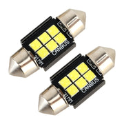 2 PZ 31mm DC12V / 2.5W / 6000K / 170LM 6LED SMD-3030 Lampada da lettura per auto Dome Light, 31mm