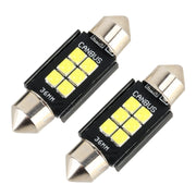 2 PZ 36mm DC12V / 2.5W / 6000K / 170LM 6LED SMD-3030 Lampada da lettura per auto Luce di cortesia, 36mm