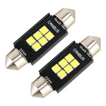 2 PZ 39mm DC12V / 2.5W / 6000K / 170LM 6LED SMD-3030 Lampada da lettura per auto Luce di cortesia, 39mm