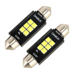 2 PZ 41mm DC12V / 2.5W / 6000K / 170LM 6LED SMD-3030 Lampada da lettura per auto Dome Light, 41mm
