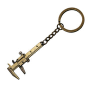 Portachiavi portachiavi mini calibro a corsoio da 5 pezzi, Vernier Shape(Bronze), Vernier Shape(Silver)