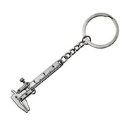 Portachiavi portachiavi mini calibro a corsoio da 5 pezzi, Vernier Shape(Bronze), Vernier Shape(Silver)