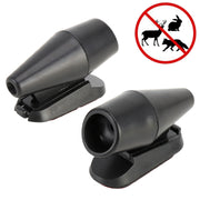 Repellente per animali ad ultrasuoni per energia eolica, allarme sonoro per cervo, ABS per auto, Wind Power Animal Repeller (Black), Wind Power Animal Repeller (Black Silver)