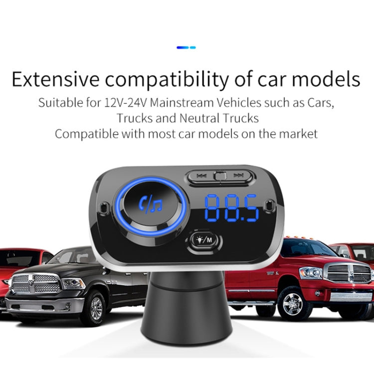 BC49BQ Ricevitore radio digitale per auto Lettore MP3 Bluetooth Trasmettitore FM Assistente vocale Caricatore rapido QC3.0, BC49BQ