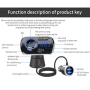 BC49BQ Ricevitore radio digitale per auto Lettore MP3 Bluetooth Trasmettitore FM Assistente vocale Caricatore rapido QC3.0, BC49BQ