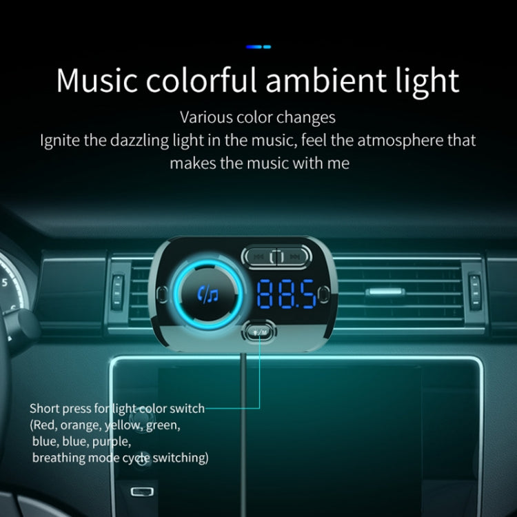BC49BQ Ricevitore radio digitale per auto Lettore MP3 Bluetooth Trasmettitore FM Assistente vocale Caricatore rapido QC3.0, BC49BQ