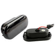 2 indicatori di direzione laterali per acqua corrente a LED per auto D12V / 5W per Volkswagen, For Volkswagen(Black), For Volkswagen(Transparent)