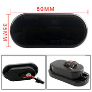 2 indicatori di direzione laterali per acqua corrente a LED per auto D12V / 5W per Volkswagen, For Volkswagen(Black), For Volkswagen(Transparent)