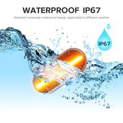 2 indicatori di direzione laterali per acqua corrente a LED per auto D12V / 5W per Volkswagen, For Volkswagen(Black), For Volkswagen(Transparent)