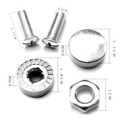 10 set viti antifurto bulloni targa auto viti telaio, 10 Sets