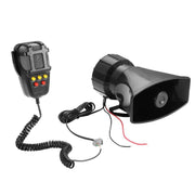 HW-1006B 12V 100W 125dB Allarme elettrico per auto a 5 toni Sirena con altoparlante 5 toni sonori Super forte con microfono, HW-1006B