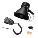 HW-1006B 12V 100W 125dB Allarme elettrico per auto a 5 toni Sirena con altoparlante 5 toni sonori Super forte con microfono, HW-1006B