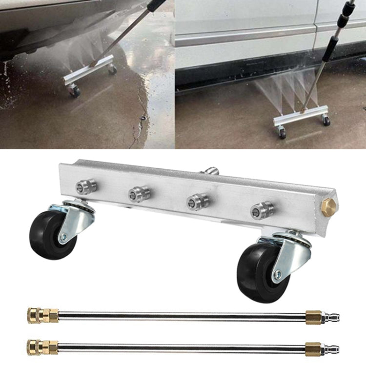 Telaio per carrozzeria auto Lavatrice ad alta pressione Lavatrice ad acqua inferiore per auto Set di 4 detergenti per ugelli, Lunghezza asta di prolunga: 34 cm, with Extension Rod