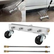 Telaio per carrozzeria auto Lavatrice ad alta pressione Lavatrice ad acqua inferiore per auto Set di 4 detergenti per ugelli, Lunghezza asta di prolunga: 34 cm, with Extension Rod
