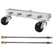 Telaio per carrozzeria auto Lavatrice ad alta pressione Lavatrice ad acqua inferiore per auto Set di 4 detergenti per ugelli, Lunghezza asta di prolunga: 34 cm, with Extension Rod