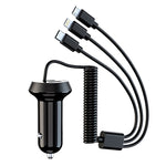 Adattatore per presa di corrente per caricabatterie USB a doppia porta per caricabatterie rapido universale 3 in 1, lunghezza cavo: 55 cm, X3