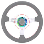 Copertura a pressione per pulsante clacson volante colorato per auto, Car Steering Wheel Horn Button Cover