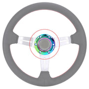 Copertura a pressione per pulsante clacson volante colorato per auto, Car Steering Wheel Horn Button Cover