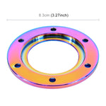 Copertura a pressione per pulsante clacson volante colorato per auto, Car Steering Wheel Horn Button Cover