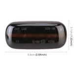 2 pezzi DC12V / 3W LED per auto lampeggiante dinamico luci laterali acqua corrente indicatore di direzione per Audi, luce gialla, For Audi