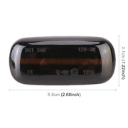 2 pezzi DC12V / 3W LED per auto lampeggiante dinamico luci laterali acqua corrente indicatore di direzione per Audi, luce gialla, For Audi
