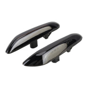 2 pezzi D12V / 5W LED per auto lampeggiante dinamico luci laterali indicatore di direzione dell'acqua corrente per BMW, luce gialla, For BMW