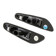 2 pezzi D12V / 5W LED per auto lampeggiante dinamico luci laterali indicatore di direzione dell'acqua corrente per BMW, luce gialla, For BMW