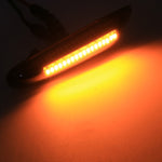 2 pezzi D12V / 5W LED per auto lampeggiante dinamico luci laterali indicatore di direzione dell'acqua corrente per BMW, luce gialla, For BMW