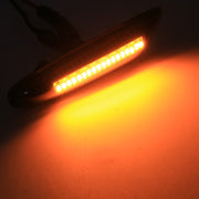 2 pezzi D12V / 5W LED per auto lampeggiante dinamico luci laterali indicatore di direzione dell'acqua corrente per BMW, luce gialla, For BMW