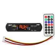 Scheda decodificatore lettore MP3 audio 12V per auto Radio FM TF USB 3,5 mm AUX, con funzione Bluetooth e telecomando, 12V