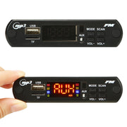 Scheda decodificatore lettore MP3 audio 12V per auto Radio FM TF USB 3,5 mm AUX, con funzione Bluetooth e telecomando, 12V