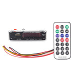 Scheda di decodifica lettore audio MP3 con schermo a colori per auto 5V Scheda SD radio FM USB, con funzione Bluetooth e telecomando, 5V