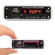 Scheda di decodifica lettore audio MP3 con schermo a colori per auto 5V Scheda SD radio FM USB, con funzione Bluetooth e telecomando, 5V