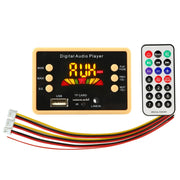 Scheda di decodifica lettore audio MP3 con schermo a colori per auto 5V Radio FM Scheda TF USB, con funzione Bluetooth e telecomando, 5V