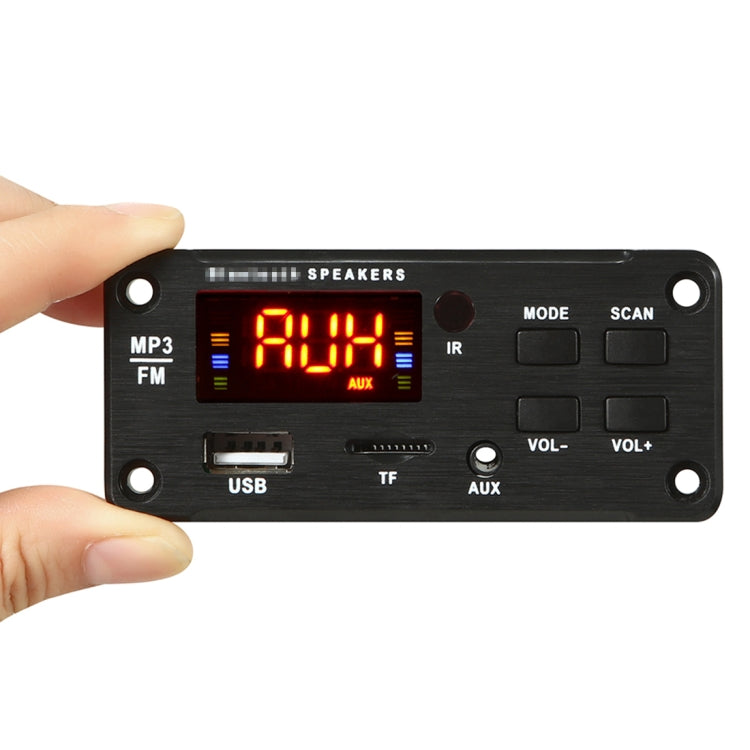 Display a colori per auto 12V Bluetooth 5.0 Scheda di decodifica lettore audio MP3 Radio FM Scheda TF USB 3,5 mm AUX, con telecomando, 12V
