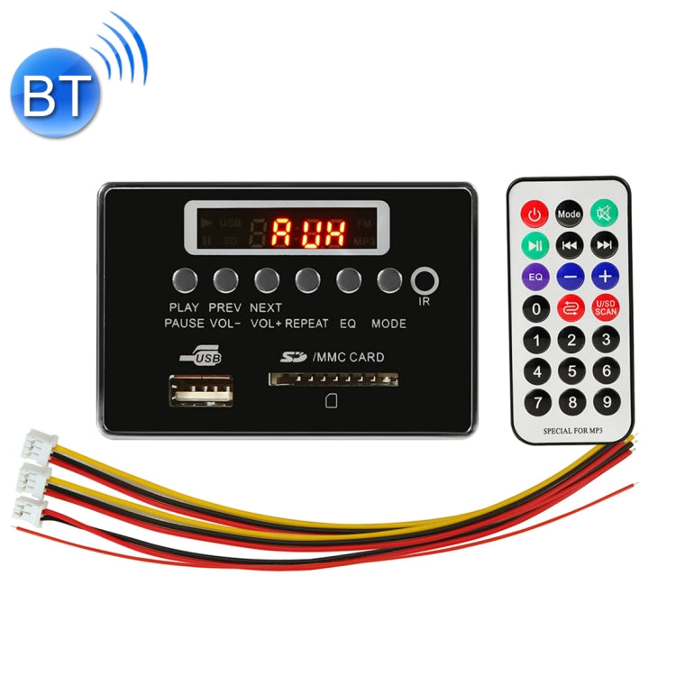 Scheda decodifica MP3 audio auto 5V con Bluetooth e radio FM