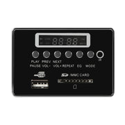 Scheda di decodifica lettore MP3 audio 12V per auto Scheda SD radio FM USB AUX, con Bluetooth/telecomando, 12V, 12V (Silver Grey)