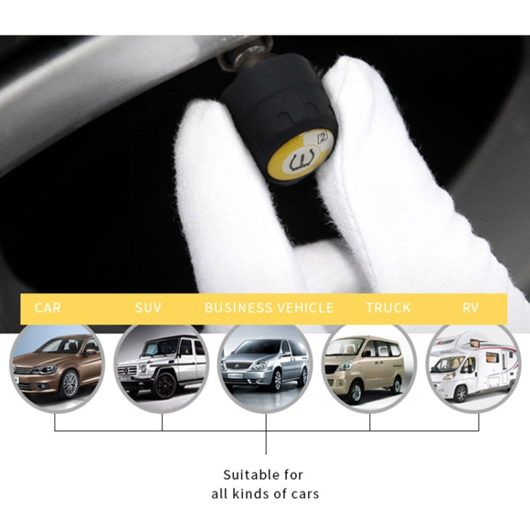 Bluetooth 4.0 TPMS Sistema di rilevamento della pressione di monitoraggio della pressione dei pneumatici esterni per auto, Car External Tire Pressure Detection System